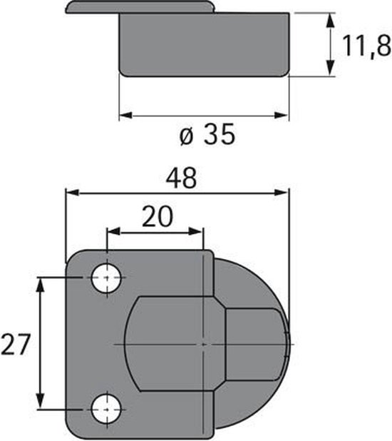 Klepscharnier Markant 7.1 - Hettich