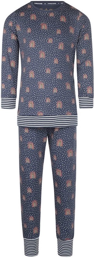 Pigiama Donna Charlie Choe - Set Completo In Cotone Elastan, Taglia XS, Colore Indaco - 2