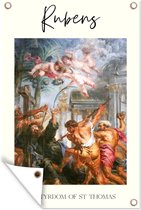 Muurdecoratie Schilderij - Barok - Rubens - 120x180 cm - Tuinposter - Tuindoek - Buitenposter
