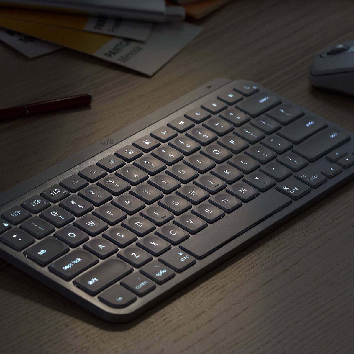 Logitech Mx Keys Mini For Business toetsenbord RF-draadloos + Bluetooth QWERTY Engels Grafiet thumbnail 4