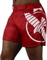 Hayabusa Icon Pantalon mi-long d'arts martiaux Rouge Wit XL - Jeans Taille 36