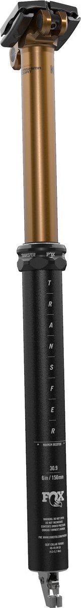 Fox 2021 Transfer Factory Series 150 Mm Dropper Zadelpen Zwart,Goud 209-359 mm / 30.9 mm