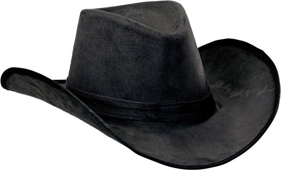 Widmann - Costume Cowboy & Cowgirl - Chapeau Cowboy Maik Suede Zwart - noir - Déguisements - Déguisements