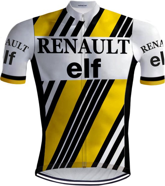 Retro Wielershirt Renault Elf geel - REDTED - 5XL