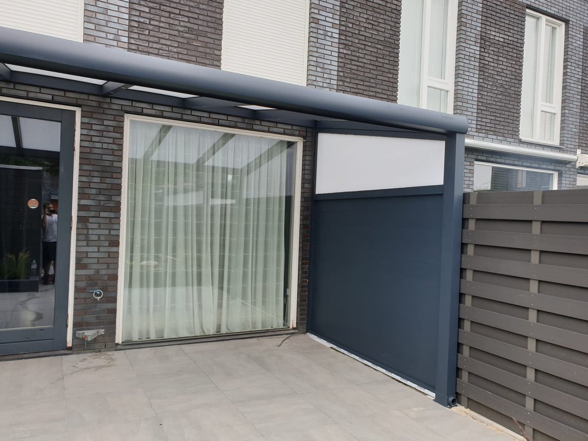 Verako - Luxe moderne overkapping - 450x300 cm - Te gebruiken als veranda, pergola, afdak & carport - Weerbestendig - Aluminium