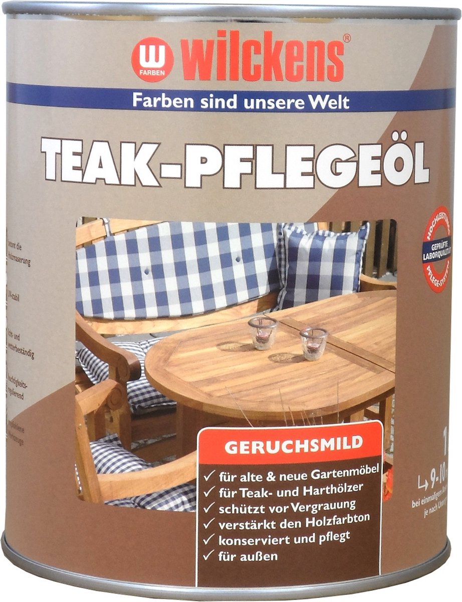 Wilckens Teak Houtolie - kleurloos - 10m²-  1000 ml