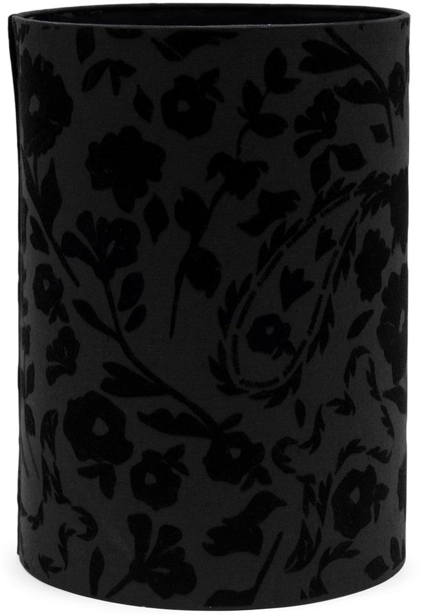 Riviera Maison Lampenkap 28x40 - Cylinder Floral Lamp Shade - Zwart