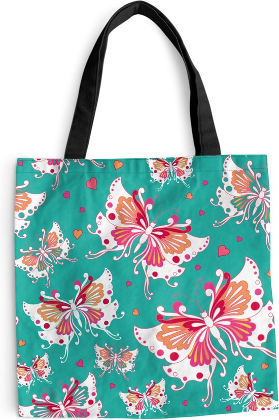 Schoudertas - Strandtas - Shopper Landkaart - Italië - Retro - 45x45 cm