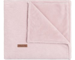 Baby's Only Wiegdeken teddy - Baby deken Sense - Dekentje voor meisjes - 2.6 TOG - 70x95 cm - Oud Roze - Rib corduroy stof - Herfst & winter deken