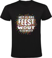 Ce n'est pas une fête tant que Wout n'a pas été T-shirt homme | chemise | Noir