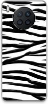 Case Company® - Hoesje geschikt voor Huawei Nova 8i hoesje - Zebra pattern - Soft Cover Telefoonhoesje - Bescherming aan alle Kanten en Schermrand