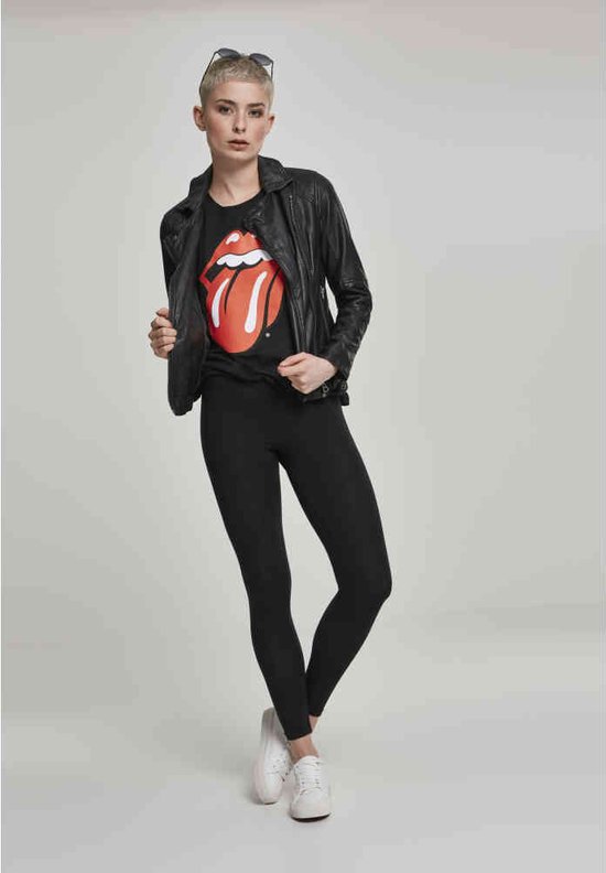 Merchcode The Rolling Stones - Rolling Stones Tongue Dames T-shirt - 4XL - Zwart
