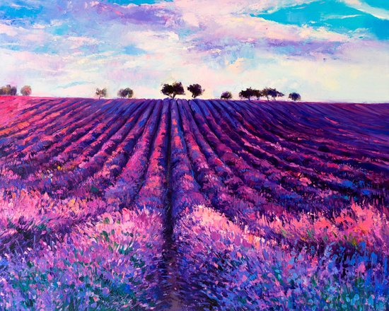 Diamond Painting Lavendel, 5D diamond painting, afbeeldingen voor
