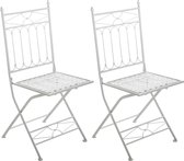 CLP Asina Set de 2 chaises Chaises pliantes - Chaise pliante - Extérieur - blanc