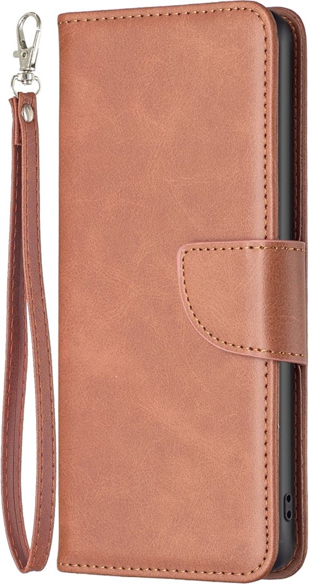 Mobigear Telefoonhoesje geschikt voor Nothing Phone (1) Hoesje | Mobigear Excellent Bookcase Portemonnee | Pasjeshouder voor 3 Pasjes | Telefoonhoesje voor Pinpas / OV Kaart / Rijbewijs - Bruin
