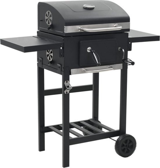 vidaXL Pizzaoven en barbecue 3-in-1 zwart van Merkloos — afbeelding 2