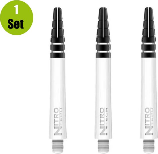 RedDragon Nitrotech DartShafts - Wit - Medium - (1 Set) van Reddragon — afbeelding 5