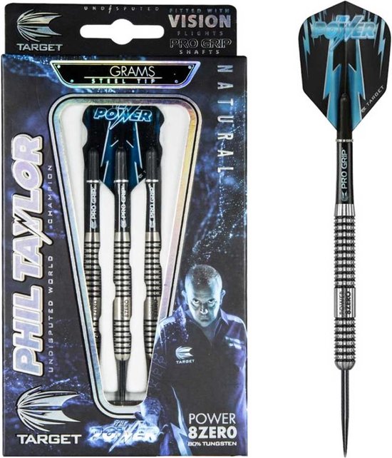 Target Phil Taylor Power 8ZERO 80% - Dartpijlen - 21 Gram van Merkloos — afbeelding 4