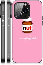 Telefoonhoesje iPhone 14 Pro Leuk Hoesje met Zwarte rand Nut Boyfriend