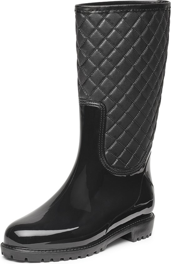 Gevavi Boots - Mary dameslaars pvc zwart