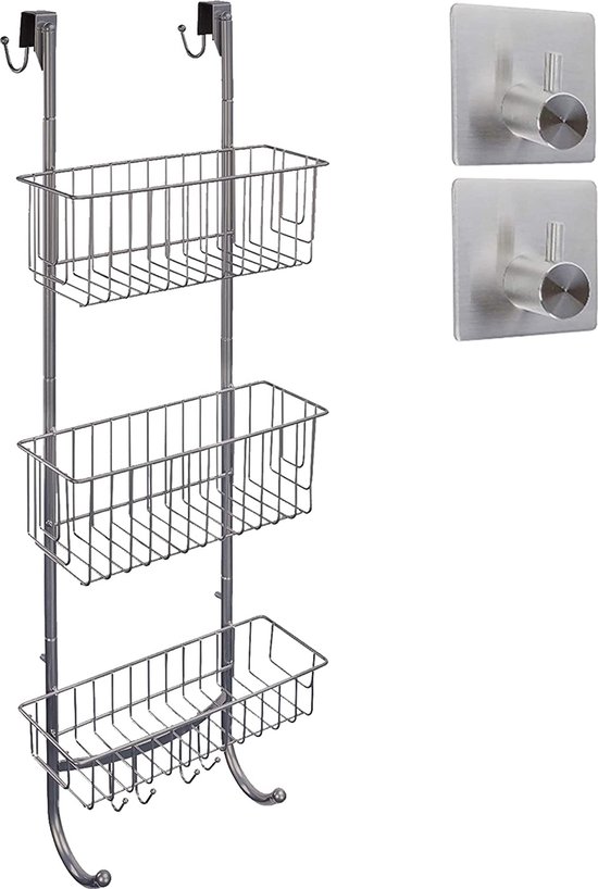 Foto: Vestifex douchedeurafdichting met waterkering douchestrip waterstopper douche lekdorpel lekstrip geschikt voor glas van 6 tot 8 mm horizontaal
