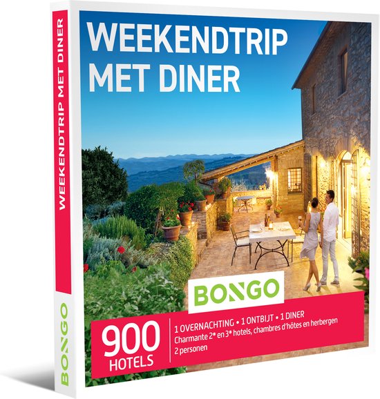 Bongo Bon - WEEKENDTRIP MET DINER - Cadeaukaart cadeau voor man of vrouw