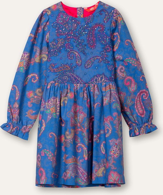 Oilily Dodo - Jurk - Meisjes - Blauw - 128