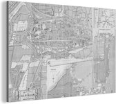 Décoration murale Métal - Aluminium Peinture Industrielle - Carte - Vintage - Alkmaar - 150x100 cm - Dibond - Photo sur aluminium - Décoration murale industrielle - Pour le salon / chambre