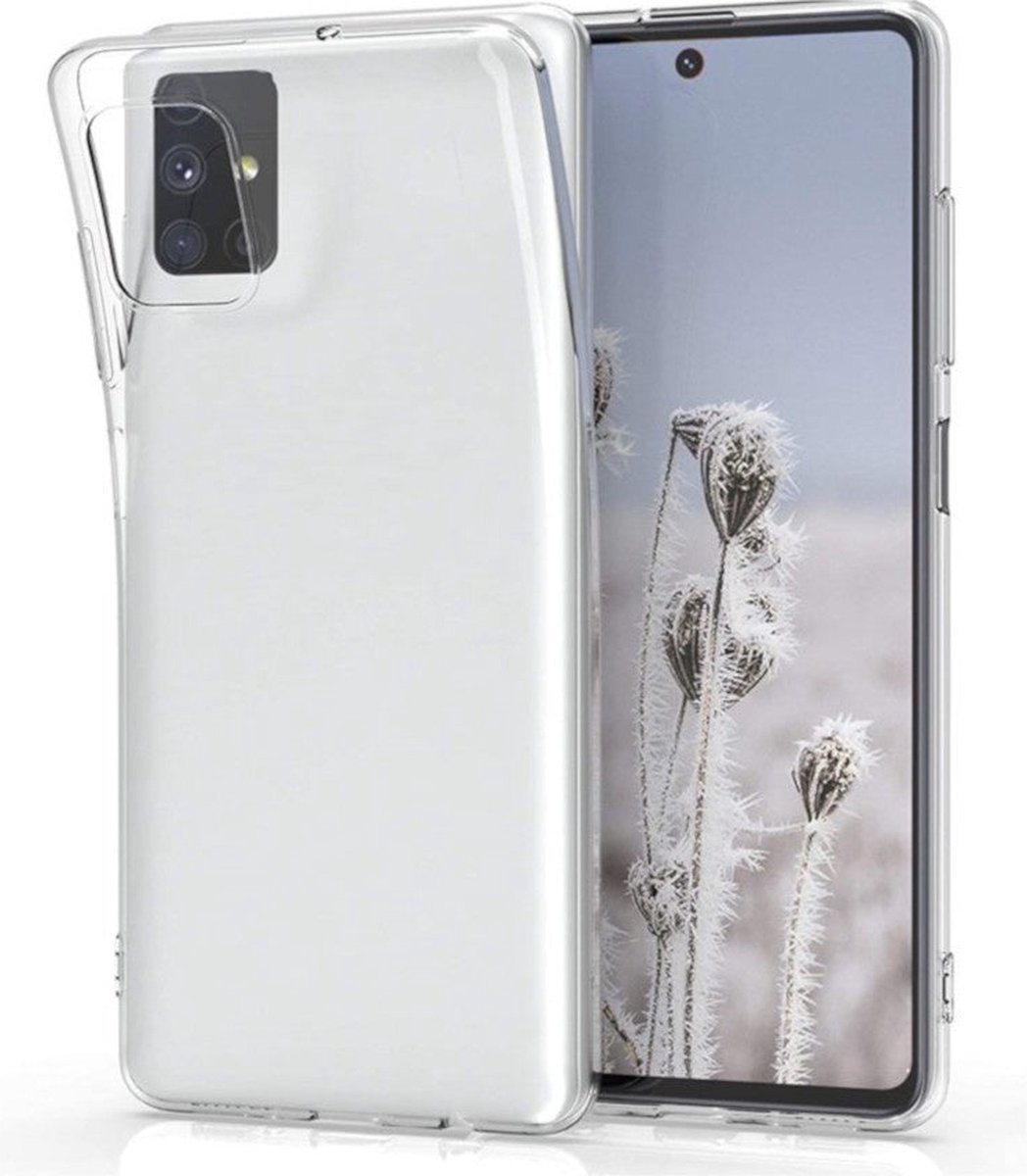 Shock Proof Case - Telefoonhoesje - Doorzichtig Hoesje voor Samsung M51 - Transparant Wit