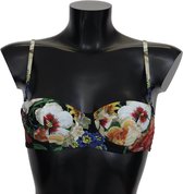 Veelkleurige bikinitopjes voor badkleding met bloemenprint