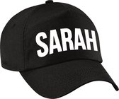 Sarah cadeau pet / baseball cap zwart voor dames - Sarah