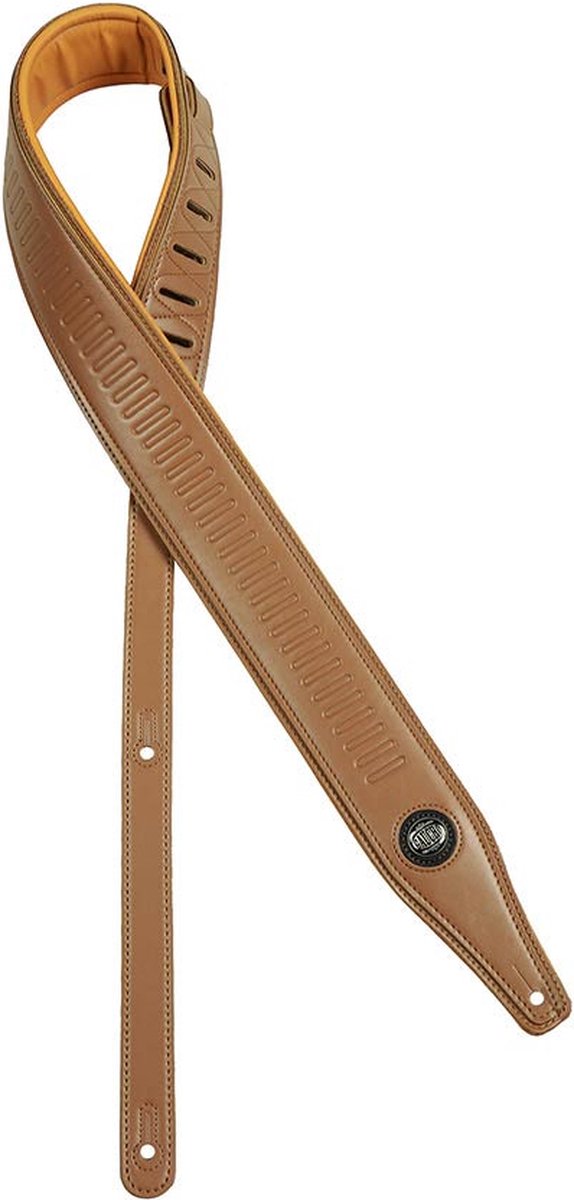 Gaucho GST-643-LBR gitaarriem, kunstleer, lichtbruin