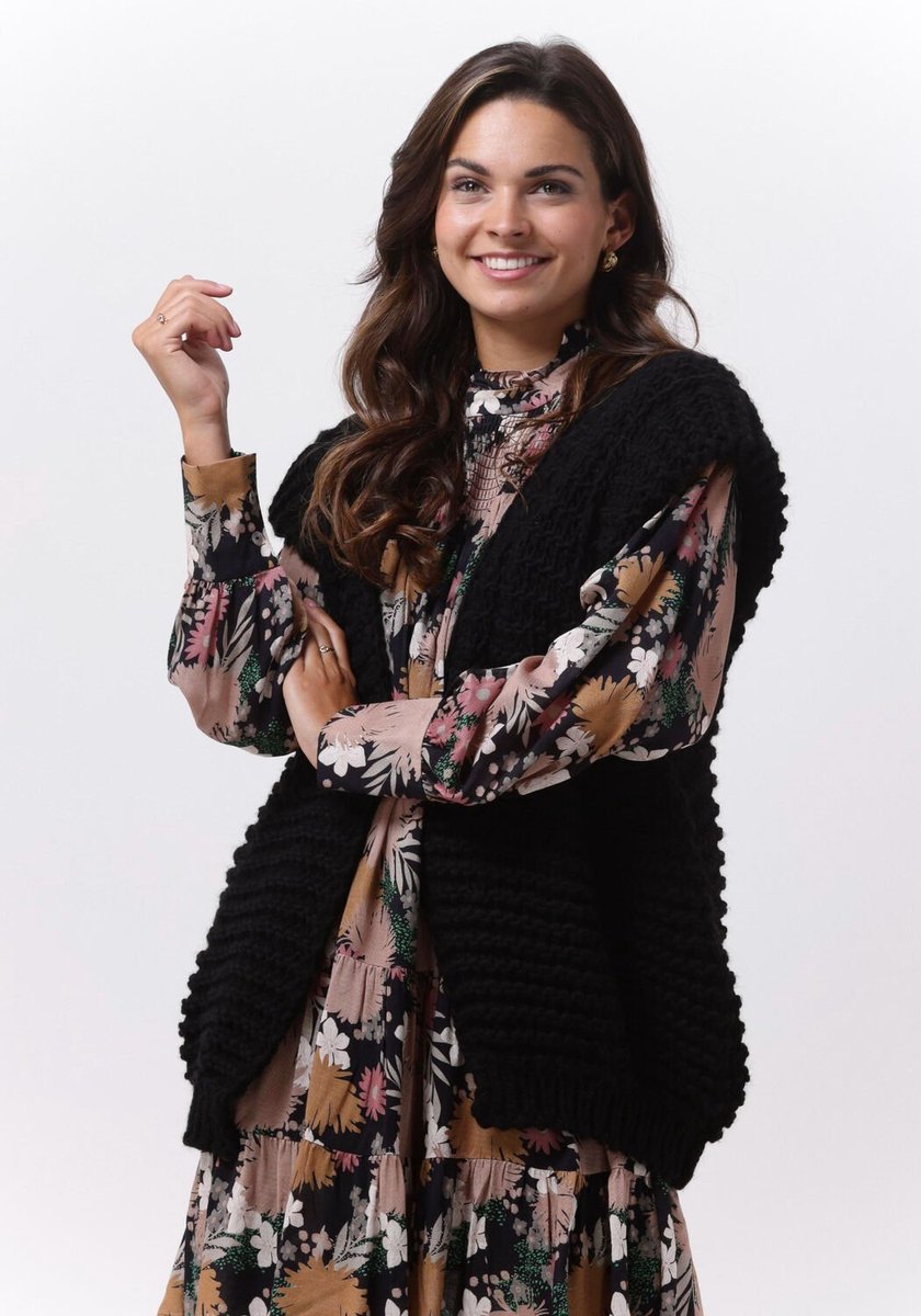 Notre-V Knit Gilet Blazers Dames - Zwart - Maat ONESIZE