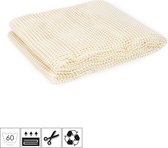 Buxibo - Sous- Ondervloer antidérapante - Protection de tapis - Sous-vêtement - Sous-couche de tapis - Empêche le glissement - Wit