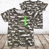 Camouflage shirt jongen -s&C-98/104-t-shirts jongens