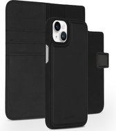 Accezz Hoesje Met Pasjeshouder Geschikt voor iPhone 14 Plus - Accezz Premium Leather 2 in 1 Wallet Bookcase - Zwart