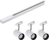 EGLO TB SET Railspots - Trackverlichting - Wit - 3xGU10