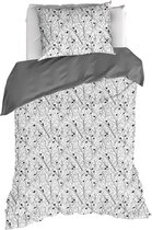 De Witte Lietaer Charlie Dekbedovertrek - Eenpersoons - 140x200/220 cm - Black