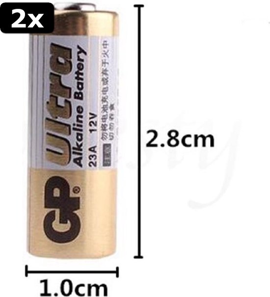 Begin Voornaamwoord Ontwikkelen 2x 1 Blister a 5stk - GP Ultra Batterij 12V 23AE / V23GA / A23 / MN21 /  LRV08 / 8LR23 | bol.com