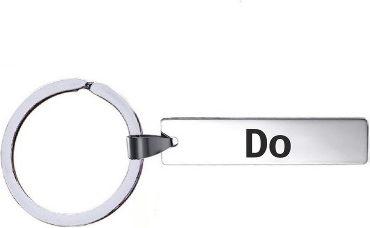 Sleutelhanger Met Naam - Do - RVS