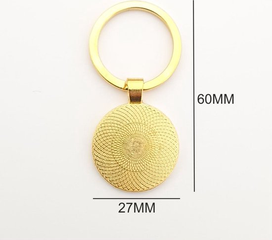 Porte-clés en verre - Perroquet