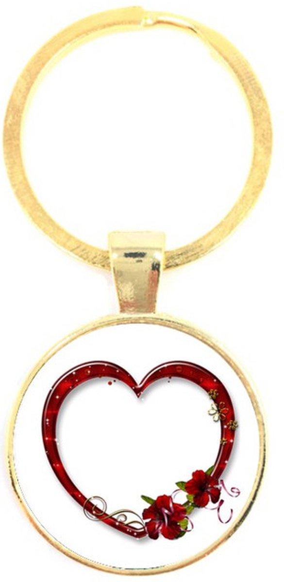 Sleutelhanger Glas - Liefde