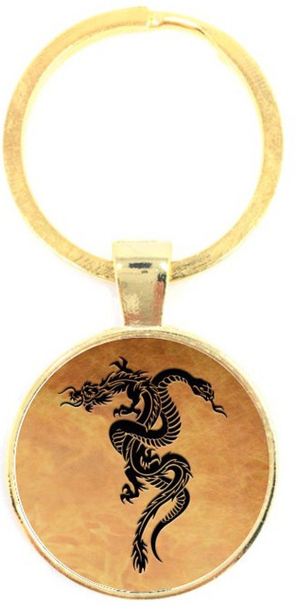 Sleutelhanger Glas - Draak