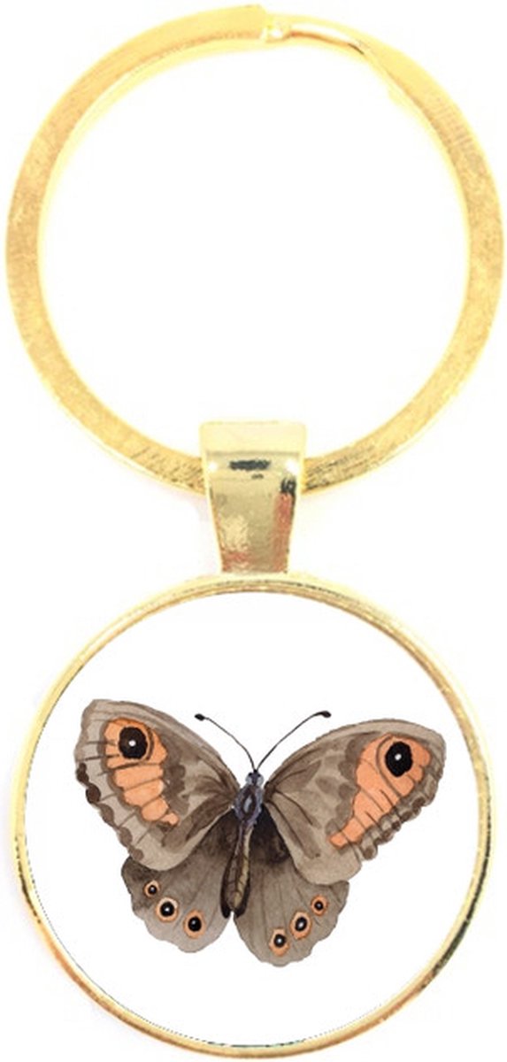 Sleutelhanger Glas - Vlinder