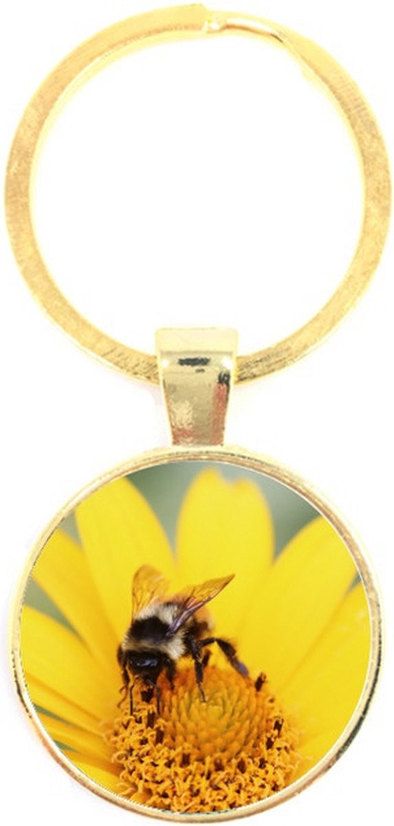Sleutelhanger Glas - Bij