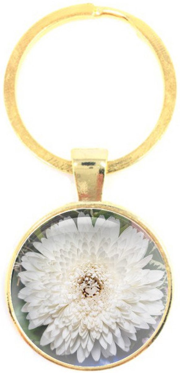 Sleutelhanger Glas - Bloem