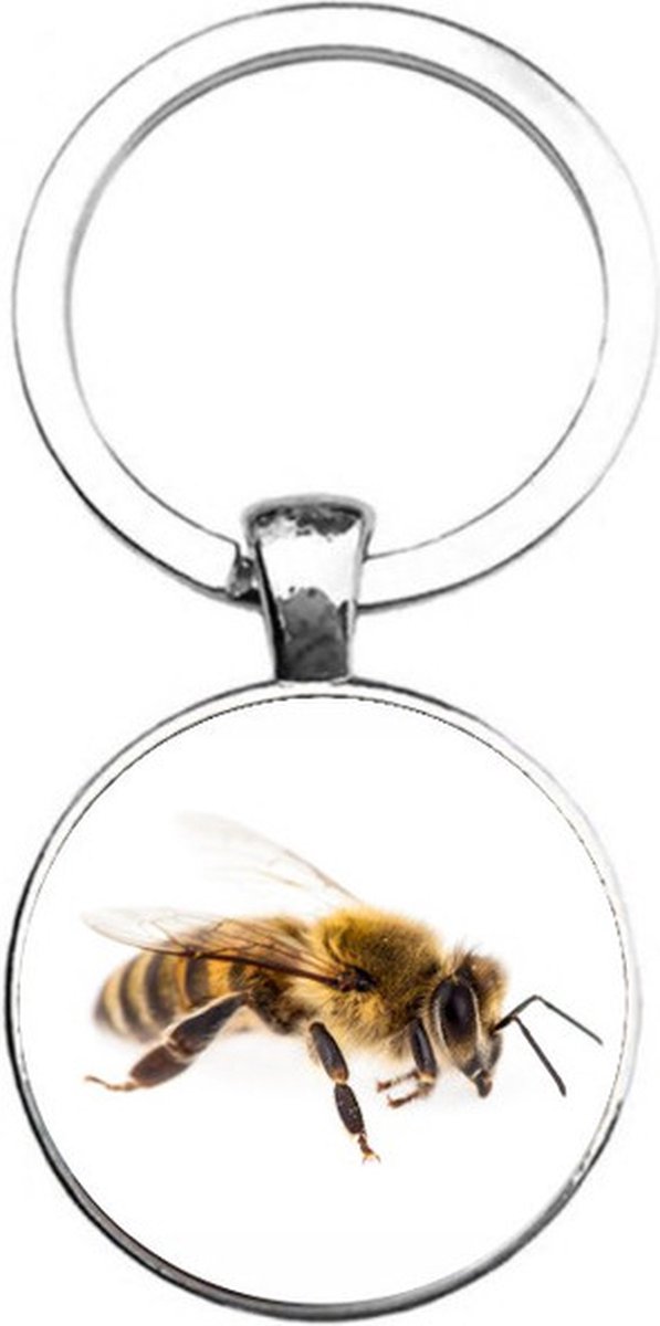 Sleutelhanger Glas - Bij