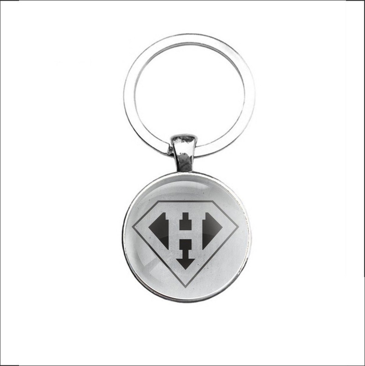 Sleutelhanger Glas - H