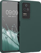 kwmobile telefoonhoesje geschikt voor Xiaomi Poco F4 - Hoesje voor smartphone - Back cover in blauwgroen