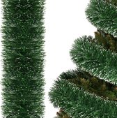 Guirlande de Noël Springos | Guirlande | Décorations de Noël | 6 m | Vert blanc